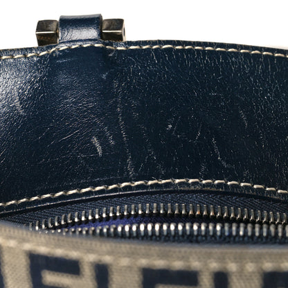 Fendi Zucchino Shopping Tote Navy 9 of 9
