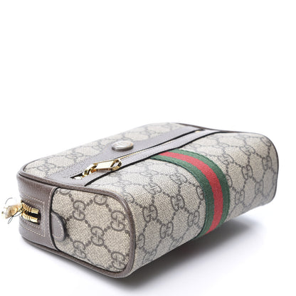 Gucci GG Supreme Monogram Web Small Ophidia Belt Bag 85 34 Dark Brown 3 of 11