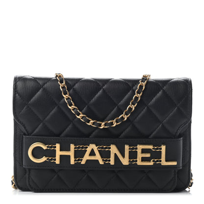 Chanel Calfskin Quilted Enchained Flap Black 1 of 10