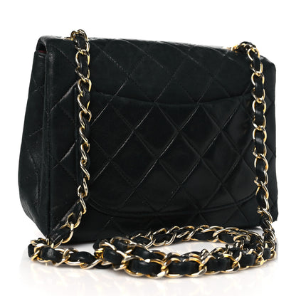Chanel Lambskin Quilted Mini Square Flap Bag Black 3 of 8