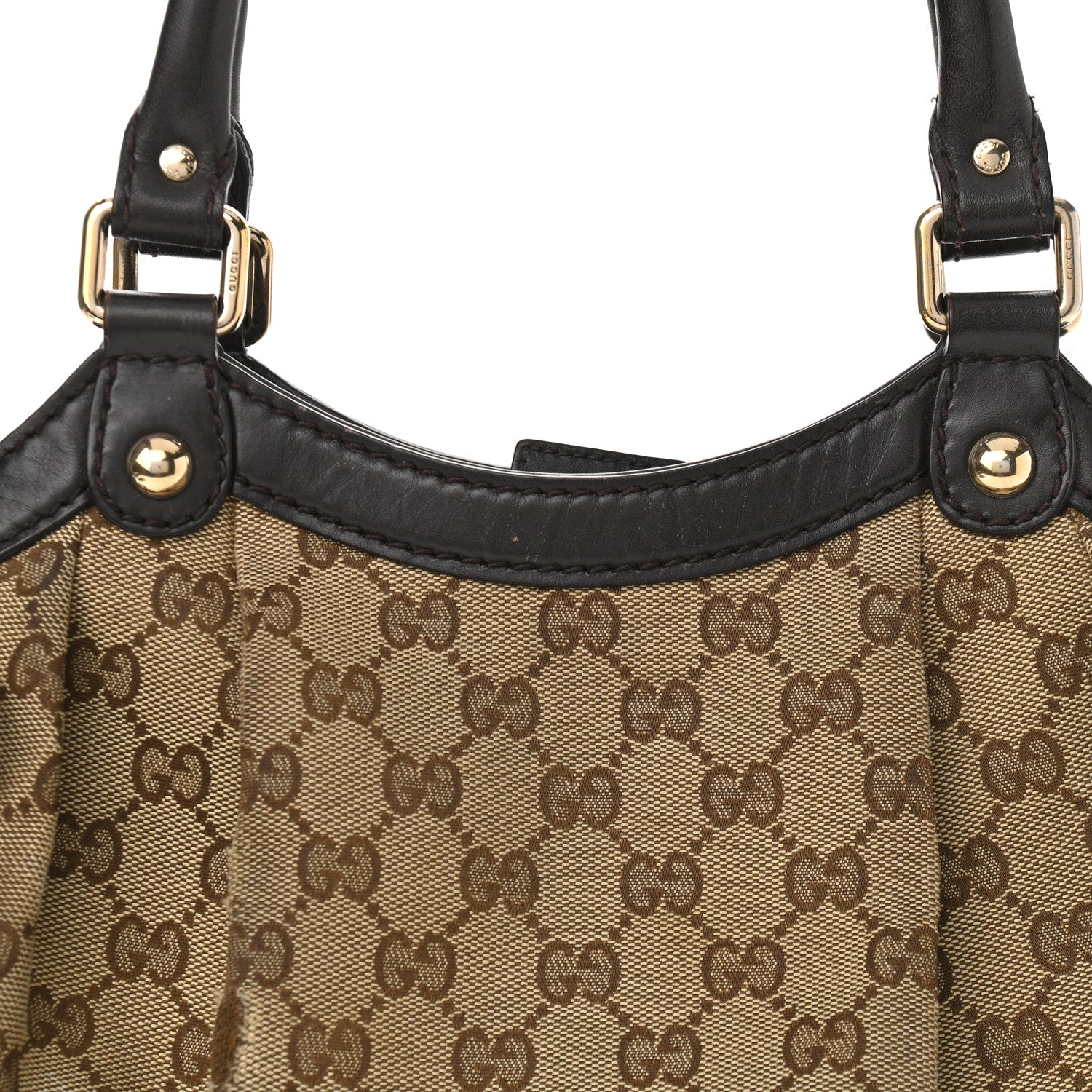 Gucci Monogram Medium Sukey Tote Dark Brown 8 of 15