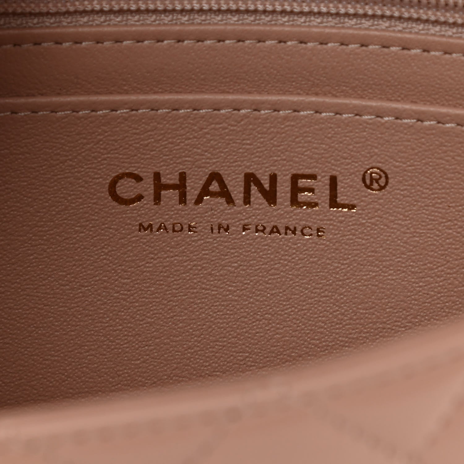 Chanel Lambskin Quilted Mini Top Handle Rectangular Flap Beige 6 of 12