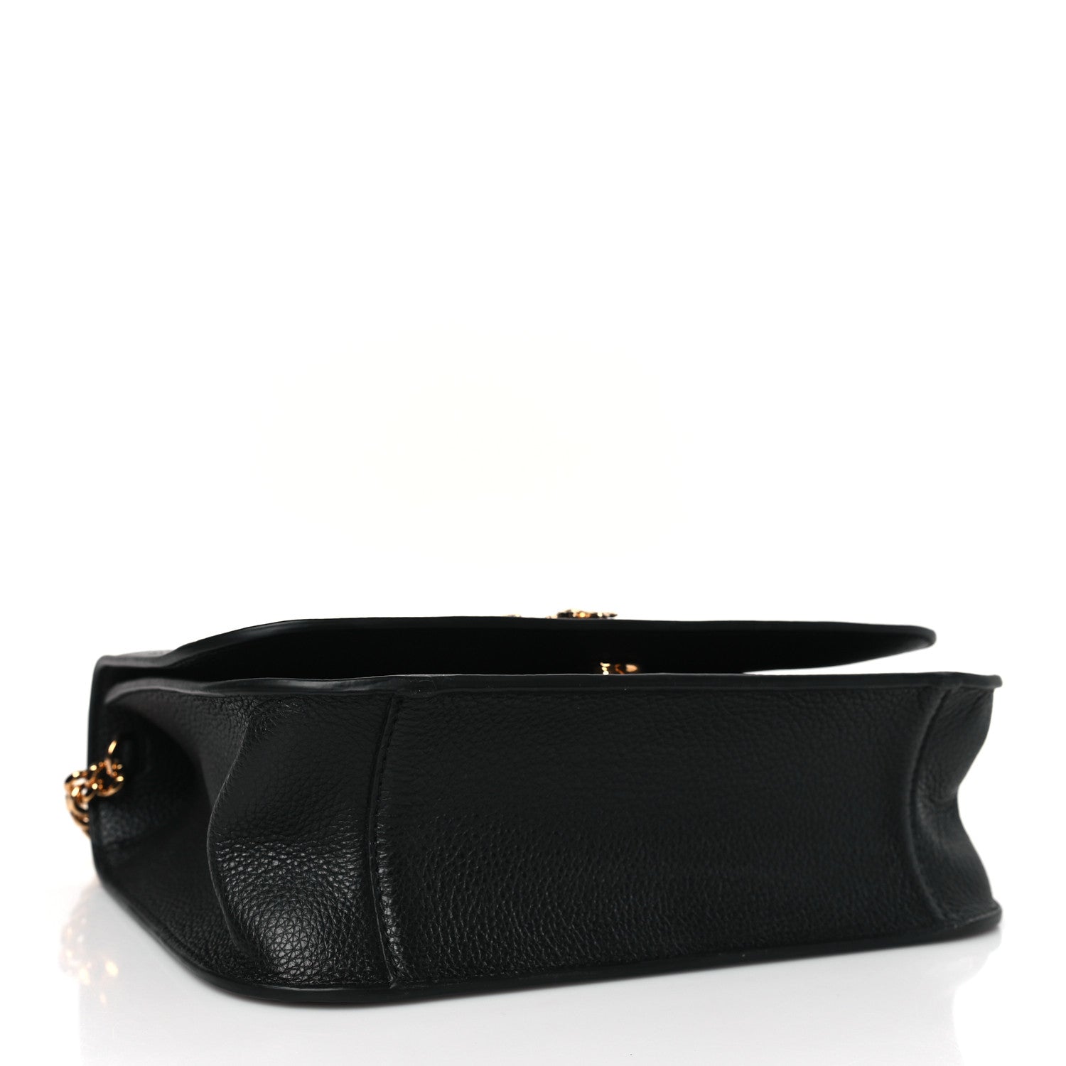 Versace Grainy Calfskin Virtus Chain Crossbody Black 4 of 8
