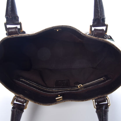 Gucci Monogram Small Hasler Tote Dark Brown 5 of 7