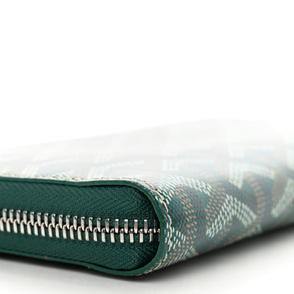 Goyard Goyardine Matignon Zip Around GM Wallet Green 7 of 7
