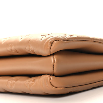 Louis Vuitton Lambskin Embossed Monogram Coussin PM Camel 11 of 12
