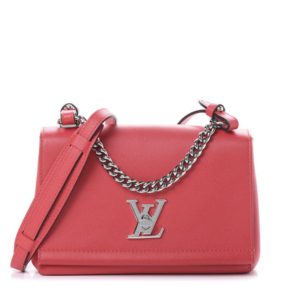 Louis Vuitton Calfskin Lockme II Chain Bag BB Rubis 1 of 9