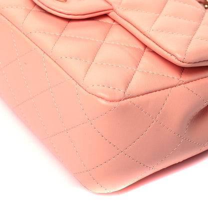 Chanel Lambskin Quilted Mini Rectangular Flap Light Orange 9 of 9