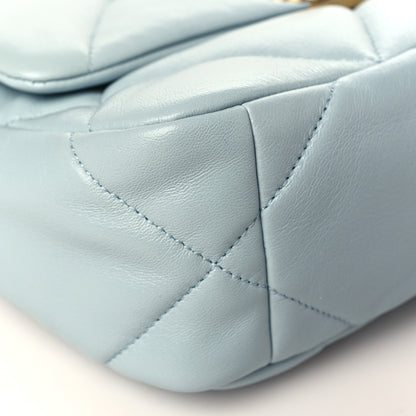 Chanel Lambskin Quilted Medium Chanel 19 Flap Light Blue 8 of 12