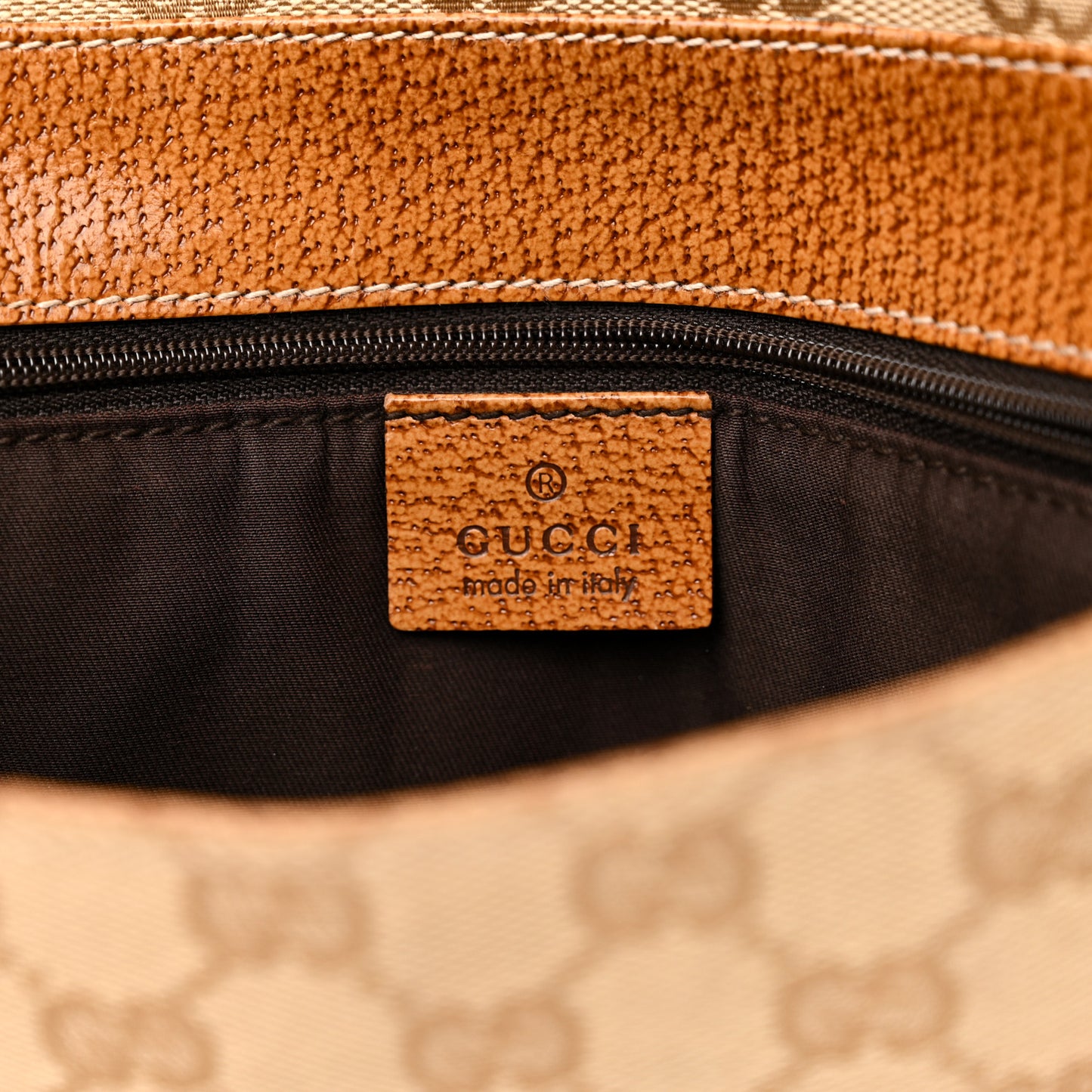 Monogram Satchel Bag Brown