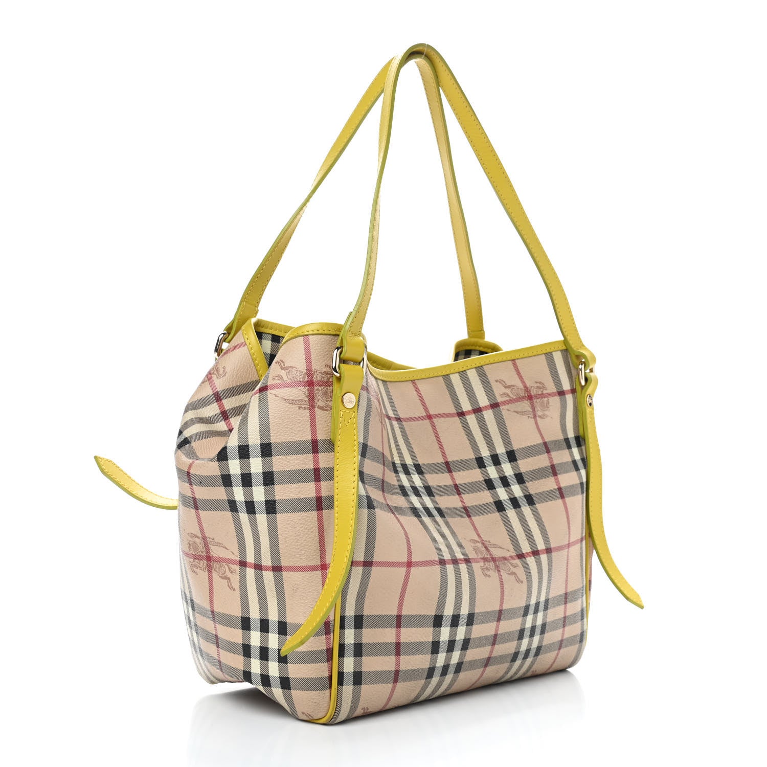 Burberry House Check Small Canterbury Tote Yellow 3 of 8