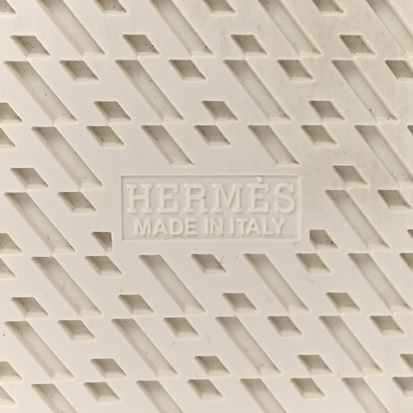 Calfskin Graff Hermes Mens Quicker Sneakers 42 White Orange