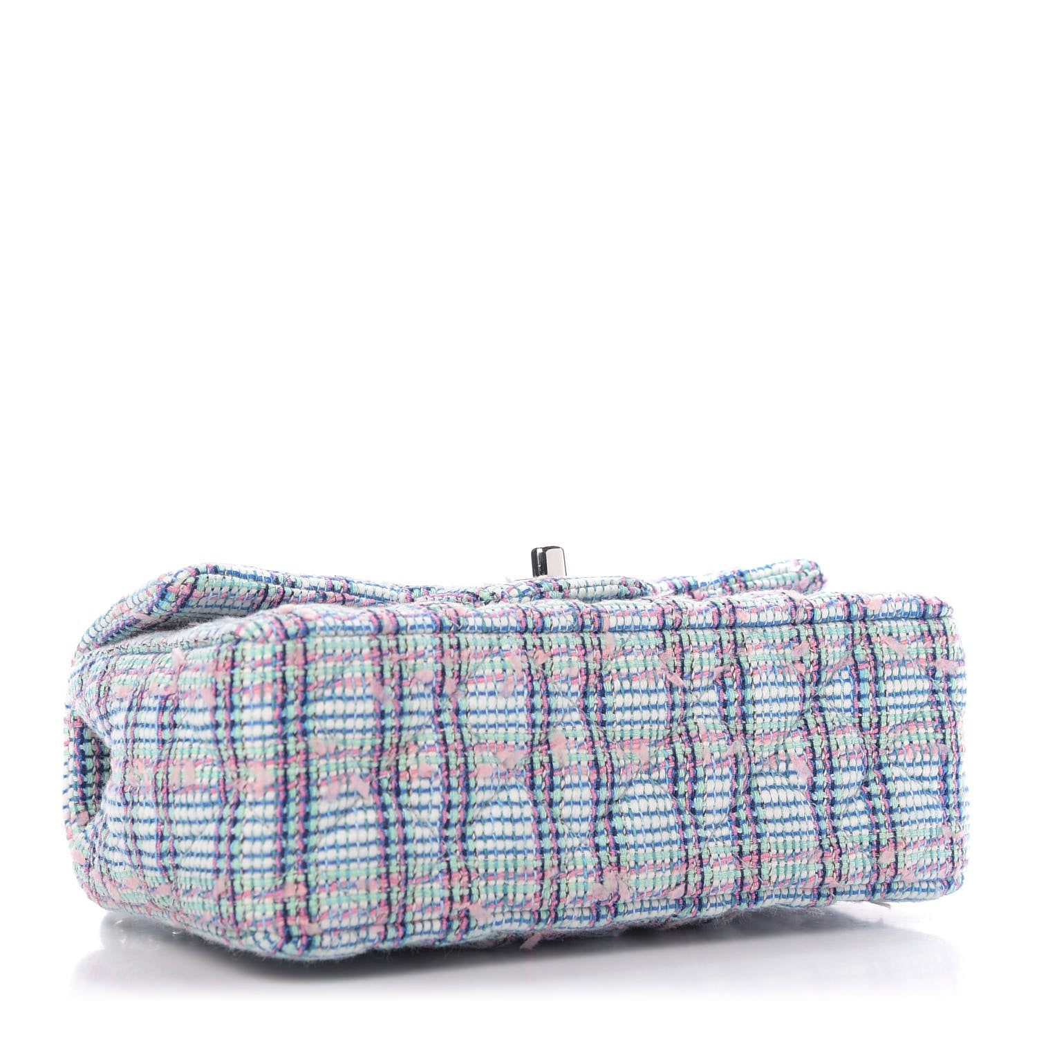 Chanel Quilted Mini Rectangular Flap Blue White 4 of 10