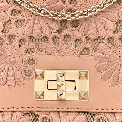 Valentino Garavani Nappa Lace Girello Flap Blush 7 of 13