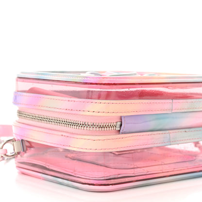 Chanel PVC Patent Calfskin Patent Lambskin Small CC Vanity Case Pink 9 of 13