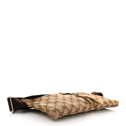 Gucci GG Monogram Double Pocket Belt Bag Dark Brown 4 of 9