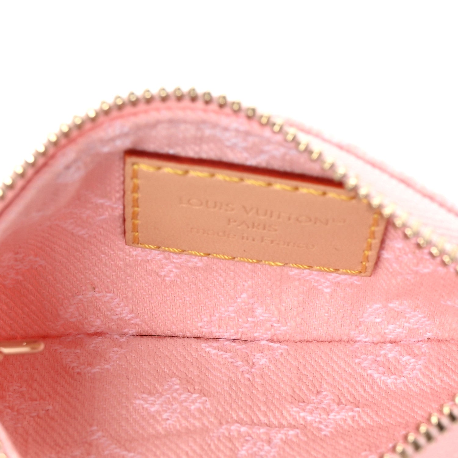Louis Vuitton Monogram Denim Key Pouch Washed Pink 5 of 7