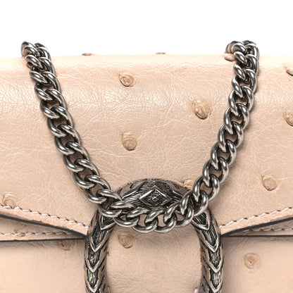 Gucci Ostrich Super Mini Dionysus Shoulder Bag Pink 7 of 9