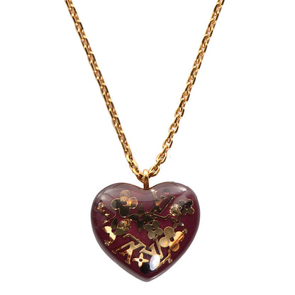 Louis Vuitton Inclusion Heart Necklace Rouge Fauviste 1 of 3