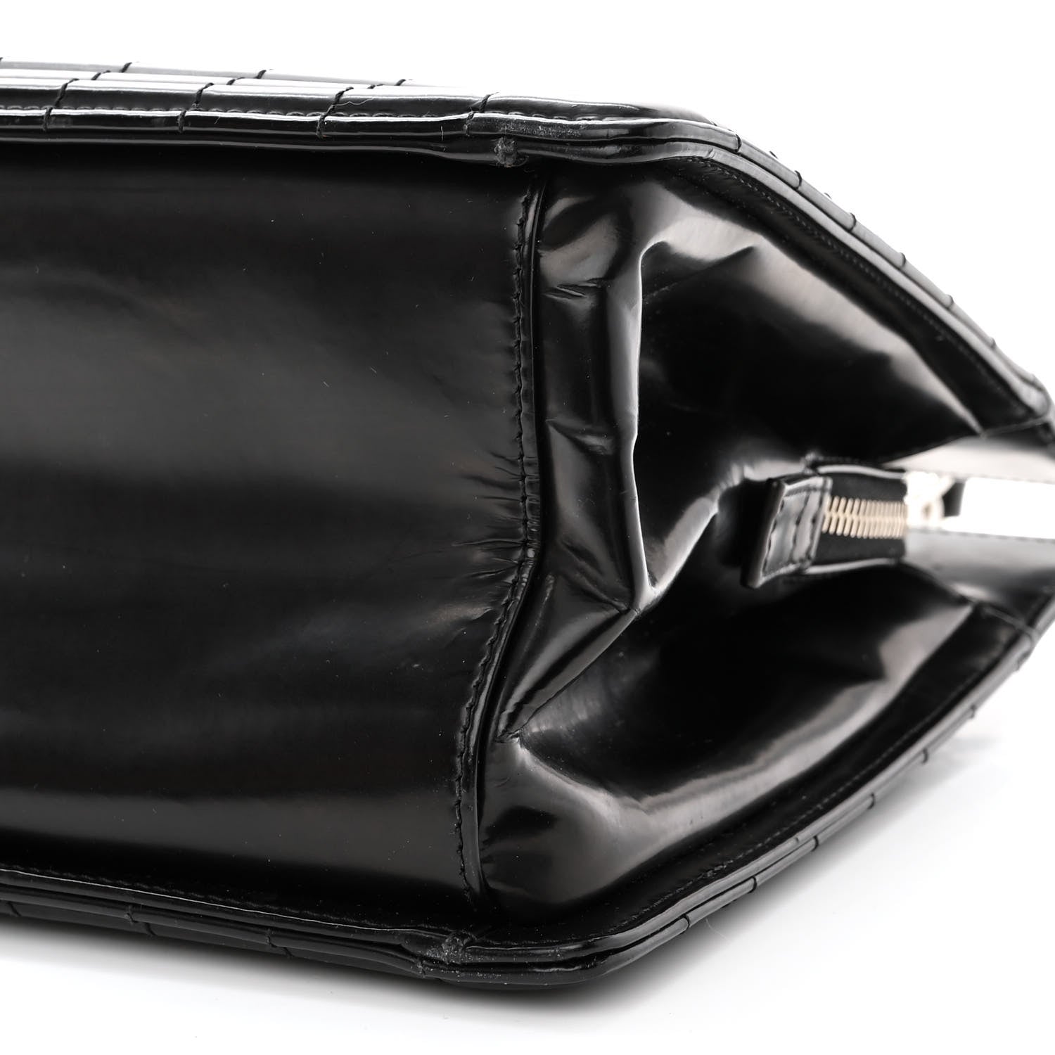 Chanel Glazed Calfskin Boy Tote Black 10 of 14
