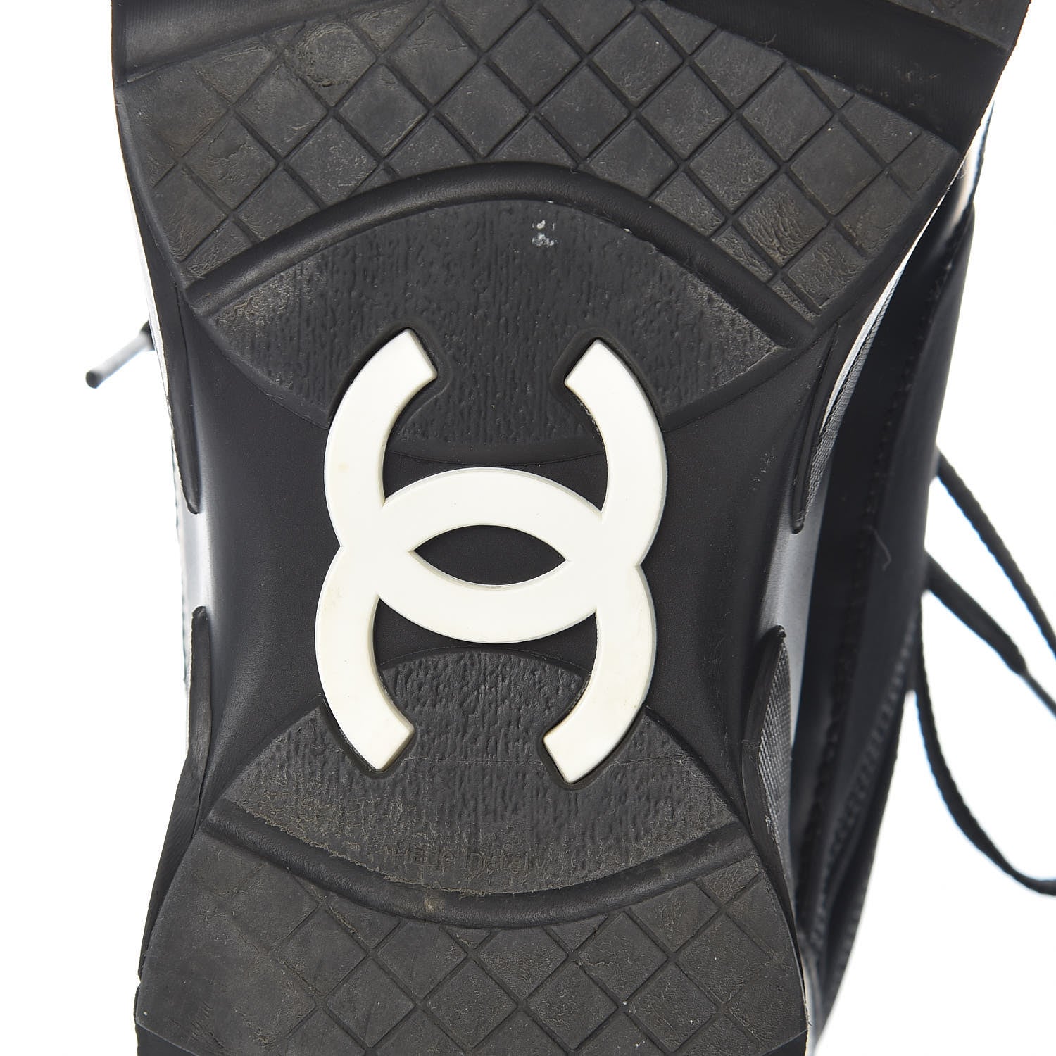 Chanel Lycra Fabric CC Sneakers 41 Black 8 of 13
