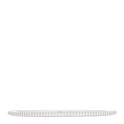 Cartier 18K White Gold Diamond Etincelle de Cartier Bangle Bracelet 17 1 of 4