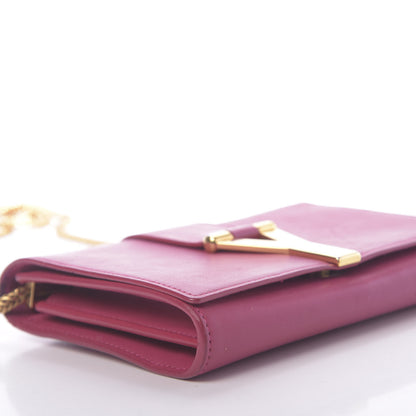 Saint Laurent Calfskin Small Classic Y Satchel Fuchsia 5 of 14