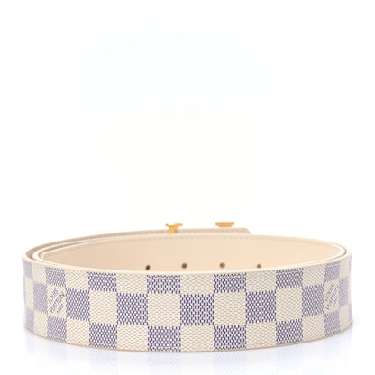 Louis Vuitton Damier Azur 40mm LV Initiales Belt 110 44 2 of 4