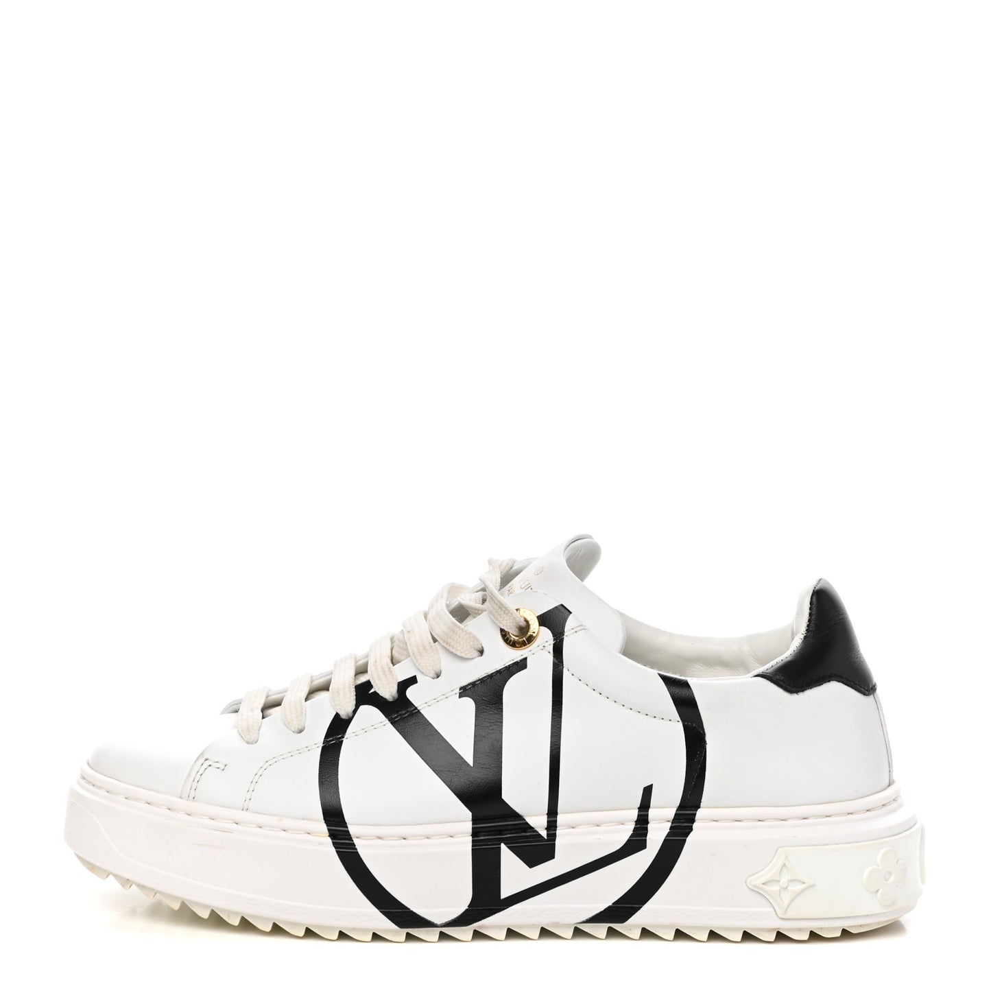 Calfskin Time Out Sneakers 36 White