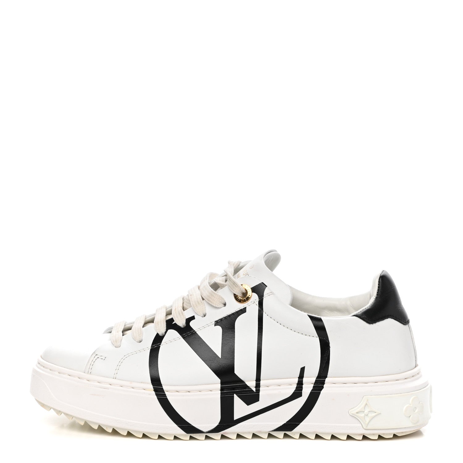 Louis Vuitton Calfskin Time Out Sneakers 36 White 1 of 8
