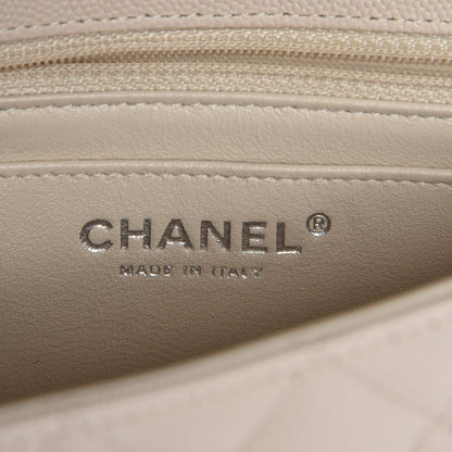 Chanel Caviar Quilted Mini Rectangular Flap Light Beige 7 of 8