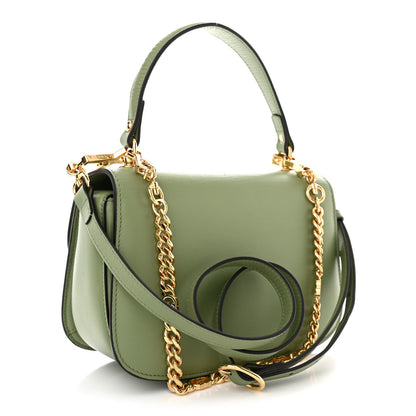 Gucci Roxy Calfskin Small Blondie Top Handle Shoulder Flap Bag Salamander Green 3 of 10