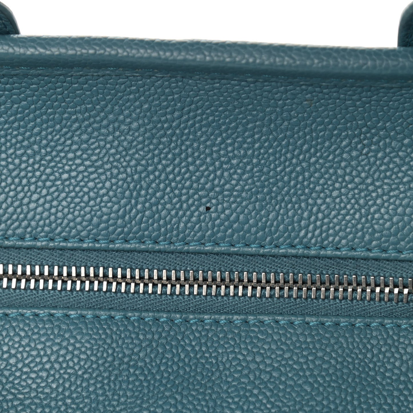 Caviar Quilted Small Deauville Bowling Bag Blue