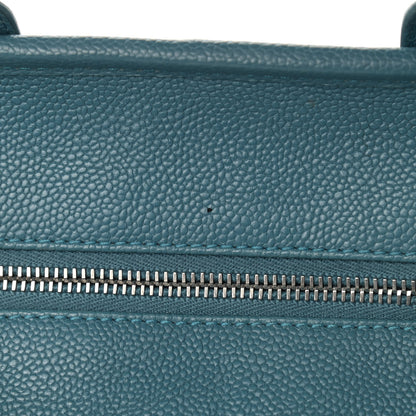 Chanel Caviar Quilted Small Deauville Bowling Bag Blue 11 of 12