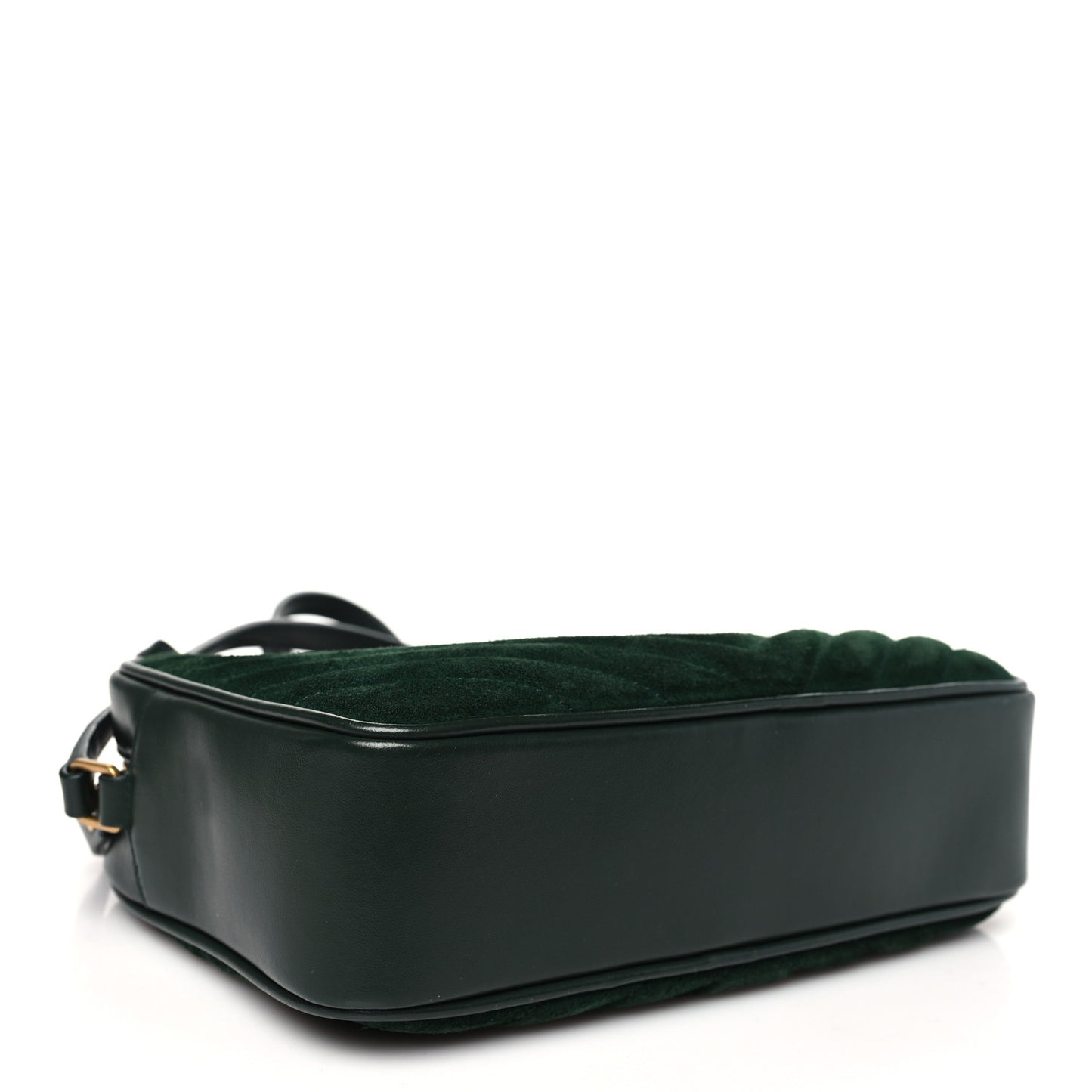 Suede Calfskin Monogram Lou Camera Bag Vert Fonce