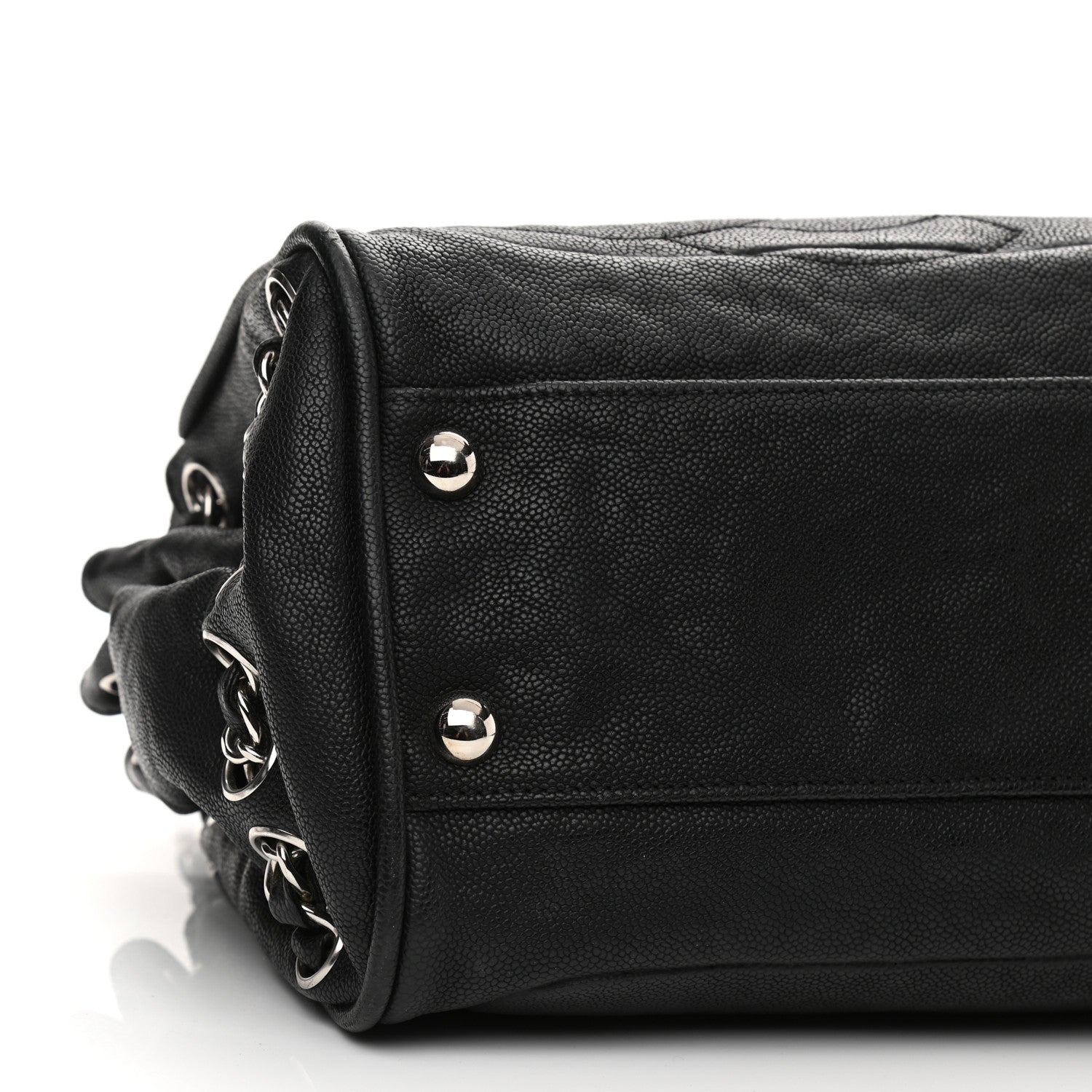 Chanel Caviar Diagonal Ligne Tote Black 9 of 13
