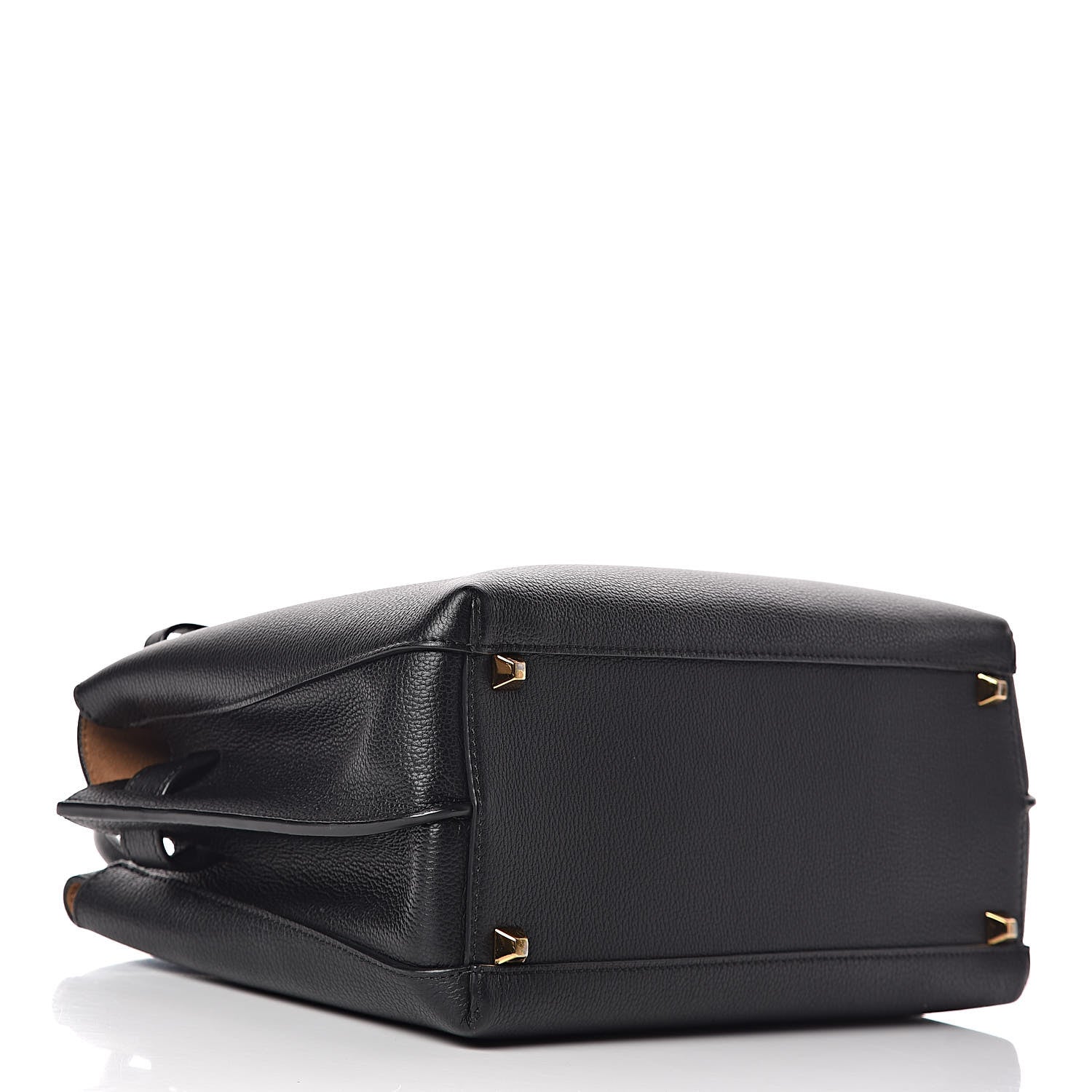 MCM Grained Calfskin Medium Milla Tote Black 4 of 10