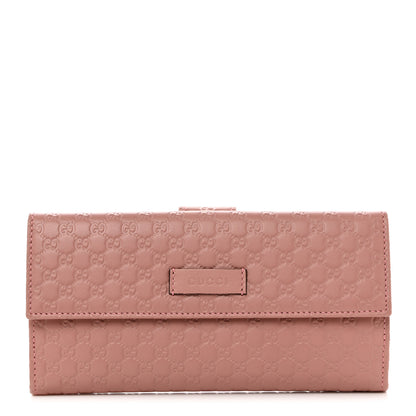 Gucci Microguccissima Flap Wallet Soft Pink 1 of 9