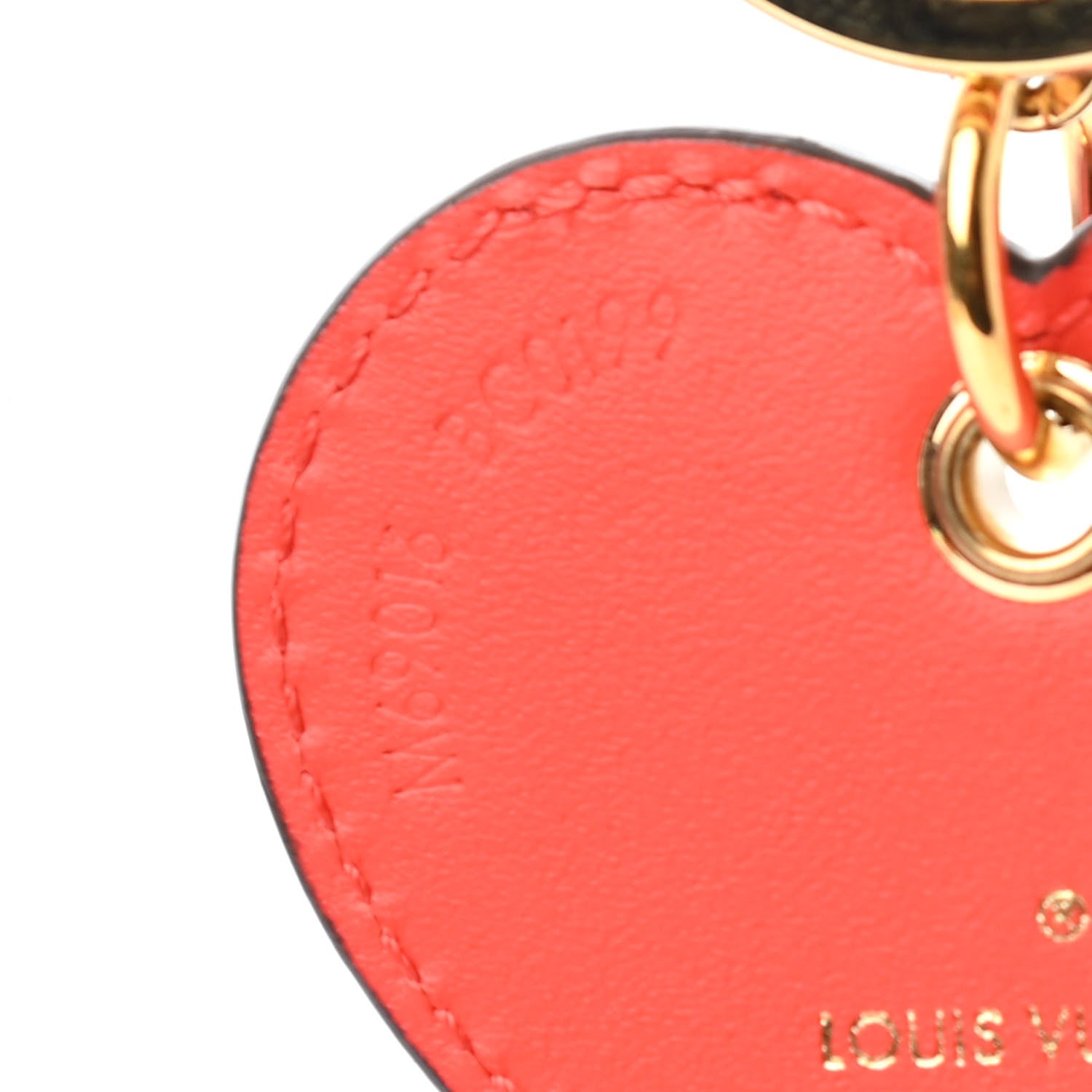 Louis Vuitton Vernis Degrade Love Lock Heart Key Holder Bag Charm Pink Red 3 of 3