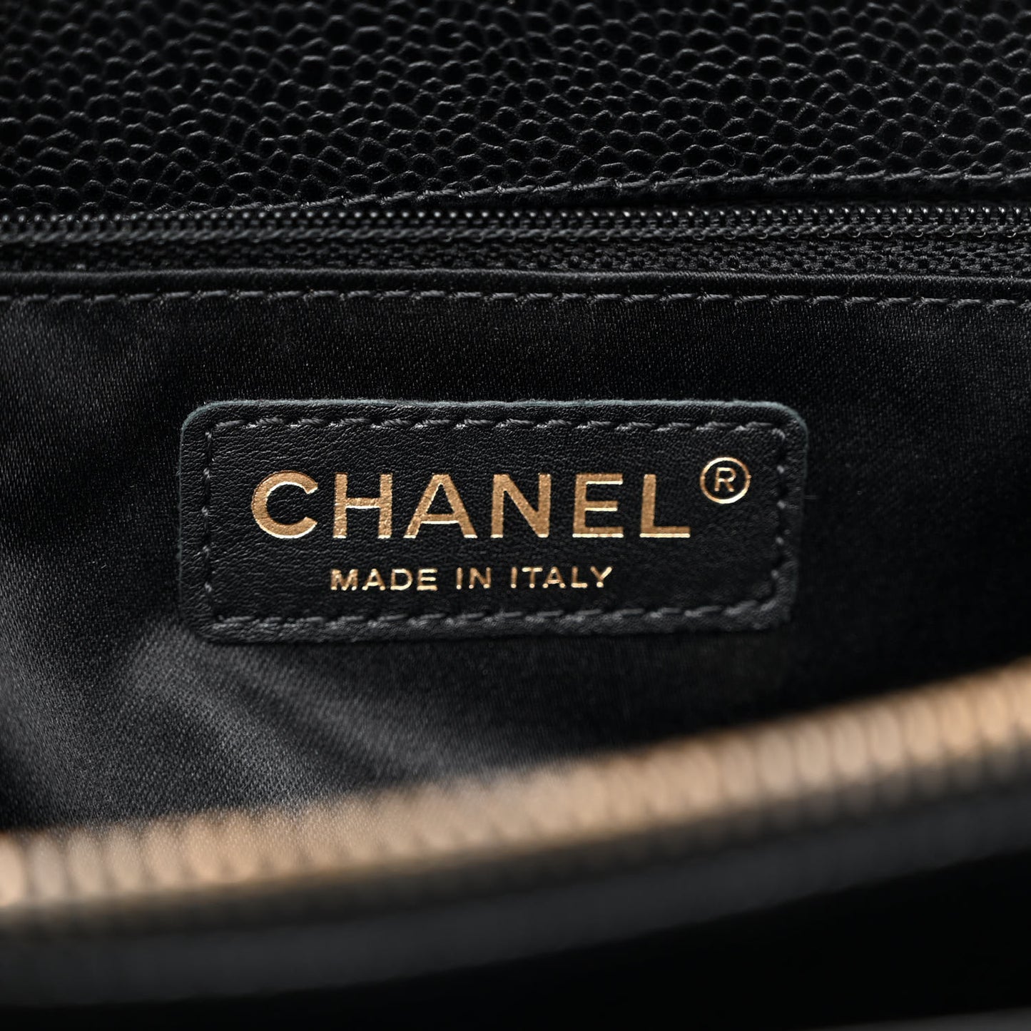Caviar Quilted Grand Shopping Tote GST Black