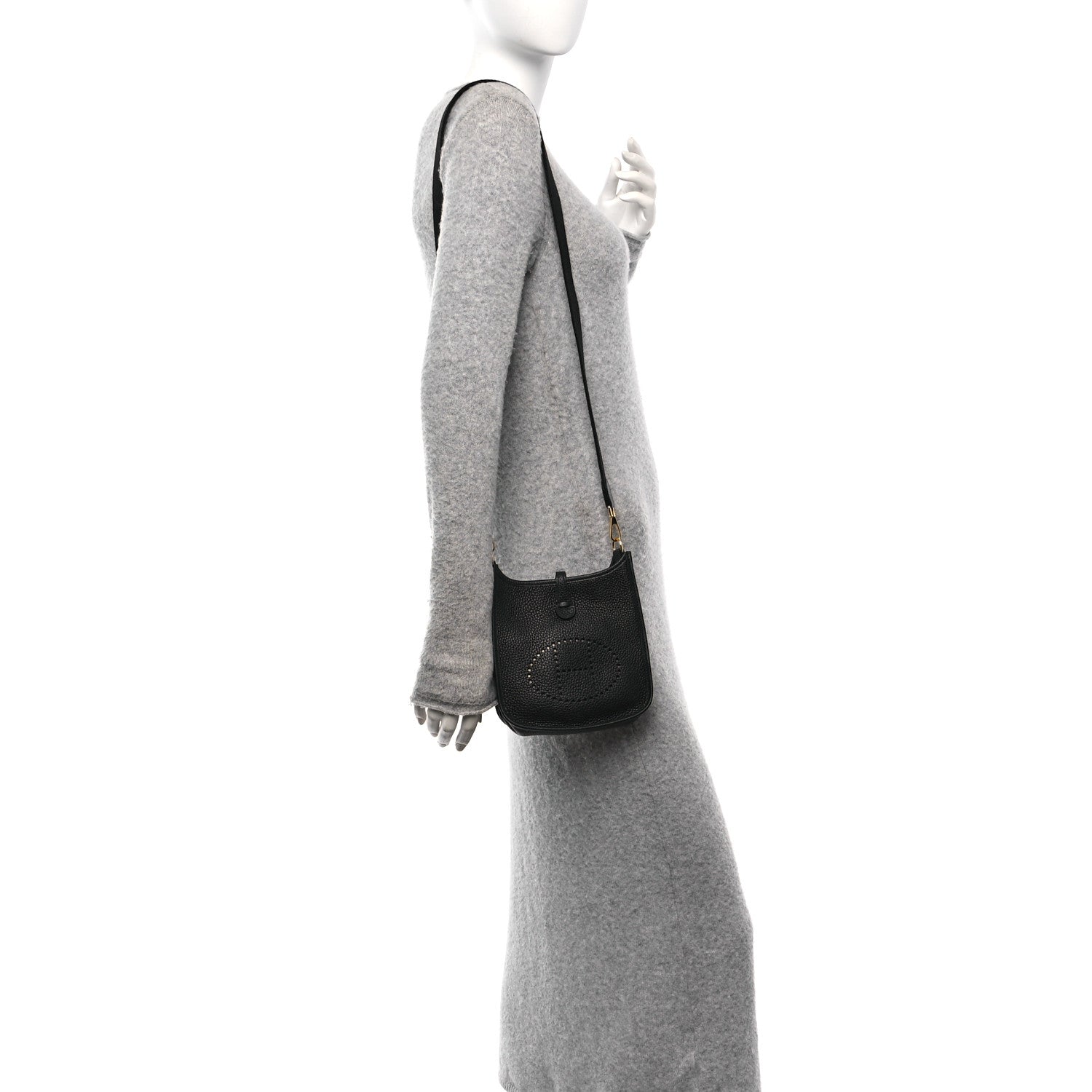 Hermes Taurillon Clemence Evelyne TPM Black 2 of 10