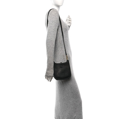Hermes Taurillon Clemence Evelyne TPM Black 2 of 10