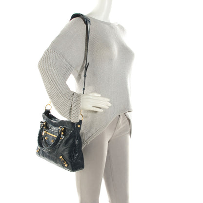 Balenciaga Agneau Giant 12 Gold Hardware Town Bleu Obscur 2 of 7