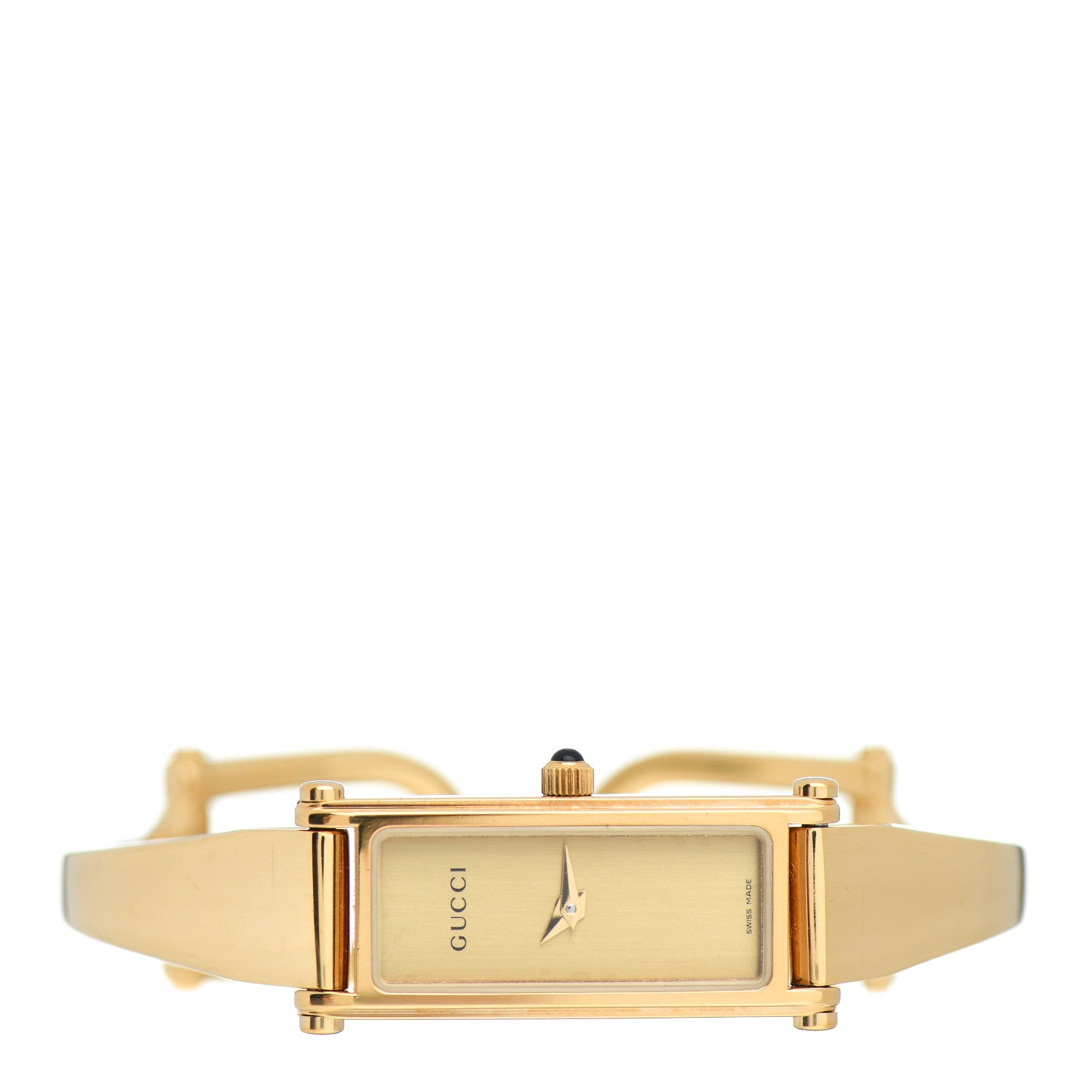 Gucci Stainless Steel 12mm 1500L Horsebit Quartz Watch Gold 2 of 4