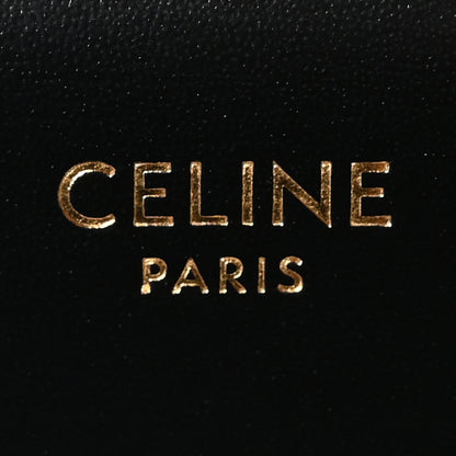 Celine Shiny Calfskin Medium Triomphe Black 6 of 10