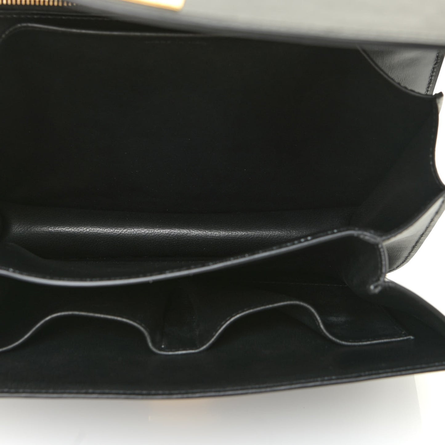 Box Calfskin Medium Classic Box Flap Bag Black