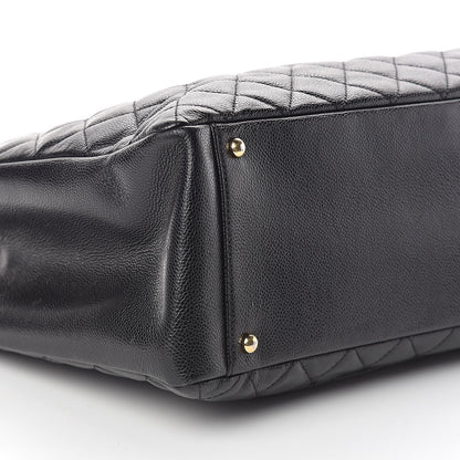 Chanel Caviar Quilted XL Grand Shopping Tote GST Black 9 of 10