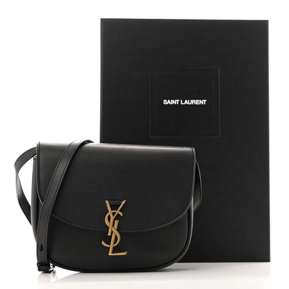 Saint Laurent Smooth Calfskin Monogram Medium Kaia Satchel Black 17 of 17
