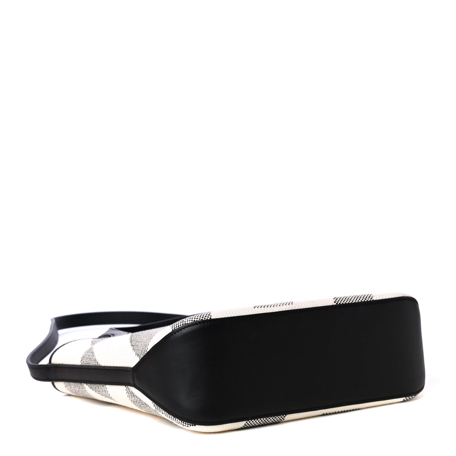 Hermes Swift H Canvas Cabas H En Biais 27 Black Ecru 3 of 4