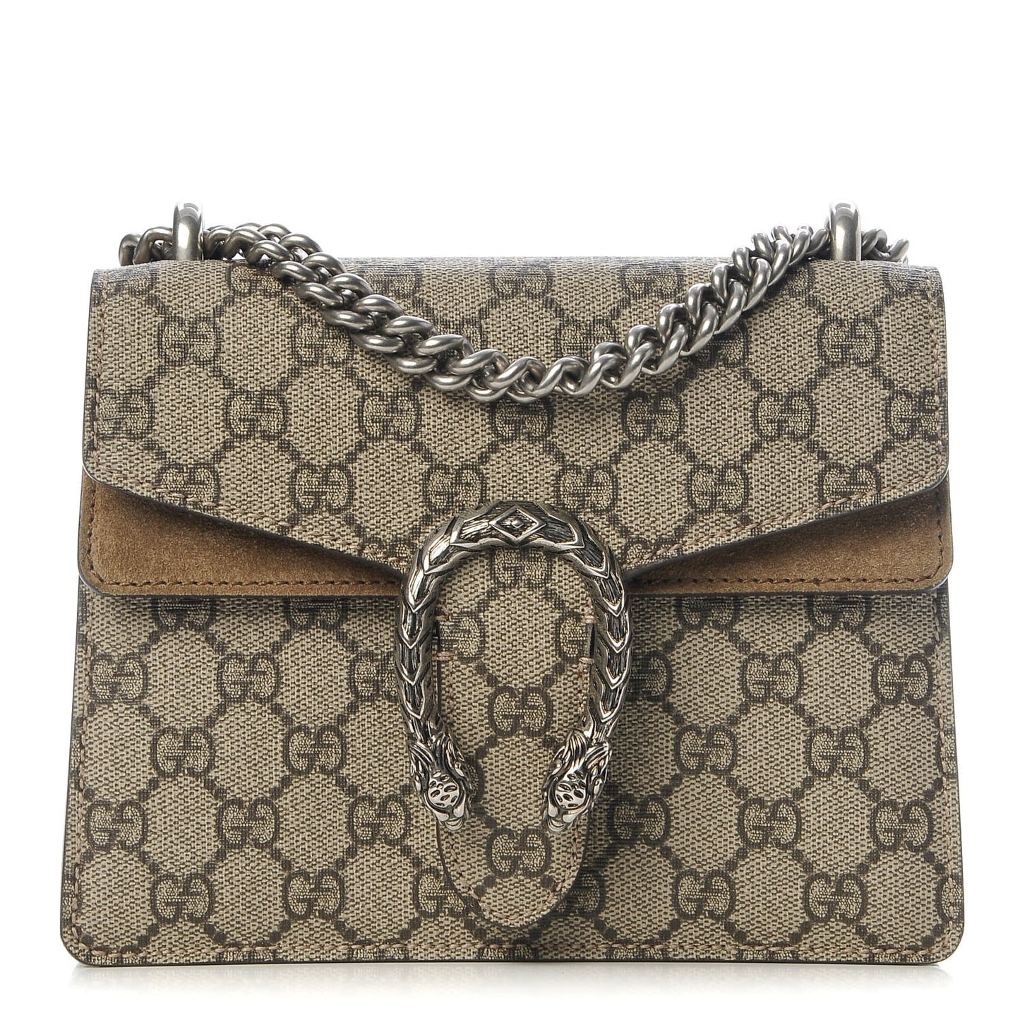 GG Supreme Monogram Mini Dionysus Shoulder Bag Taupe
